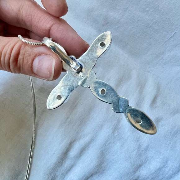 925 Gorgeous! Rainbow FLASH MOONSTONE Pendant Necklace - Picture 4 of 6